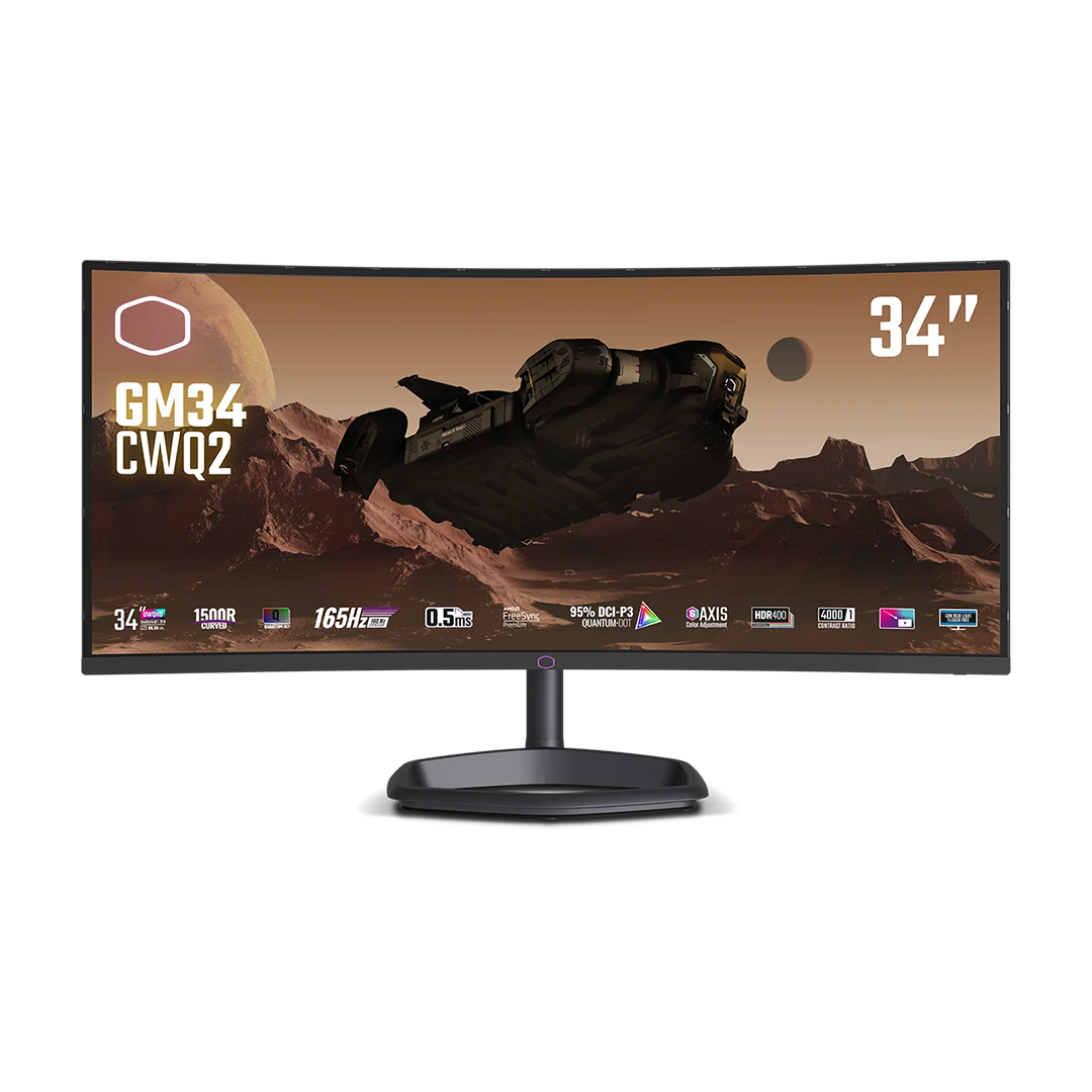 مانیتور 34 اینچ کولر مستر Coolermaster GM34-CWQ2